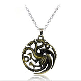 Game Of Thrones Necklaces Targaryen Dragon Metal Pendant