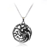 Game Of Thrones Necklaces Targaryen Dragon Metal Pendant