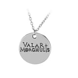 Game of Thrones Necklaces Valar Morghulis Winter Is Coming Couple Necklace