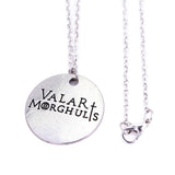 Game of Thrones Necklaces Valar Morghulis Winter Is Coming Couple Necklace