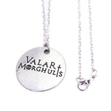 Game of Thrones Necklaces Valar Morghulis Winter Is Coming Couple Necklace