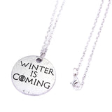 Game of Thrones Necklaces Valar Morghulis Winter Is Coming Couple Necklace