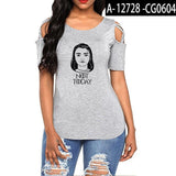 Game of Thrones Not Today T shirt Women Off Shoulder Summer Top