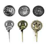Game OF Throne Stark Brooches Accessories